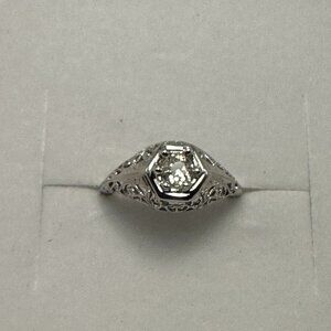 Art Deco 1920's Diamond Engagement Ring